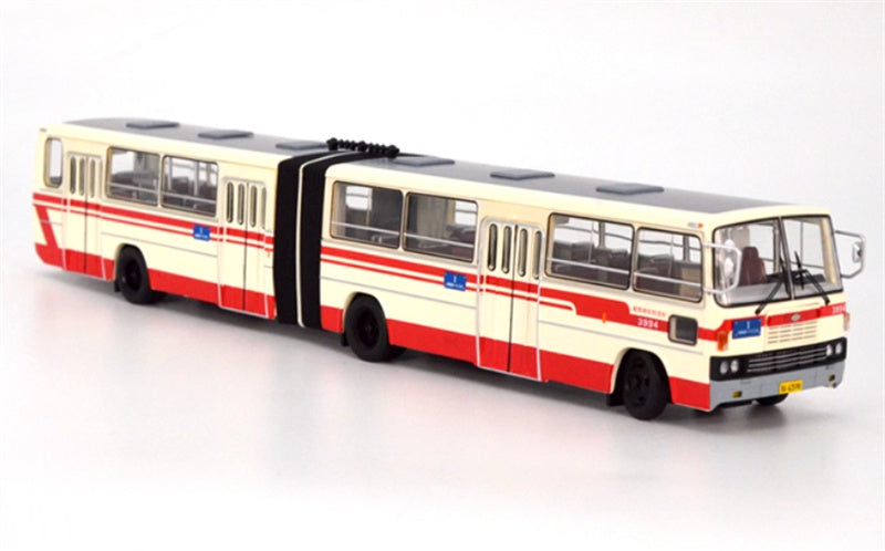 Beijing Public Transport Jinghua BK6170 #1 Blue Road Sign Articulated Bus 1:64 Bus Pre-built Model view9