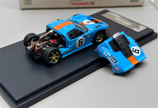 Rhino Model Ford GT40 #6 Gulf Painting Limited Edition 599PCS ONLY 1:64 Car Pre-built Model view2