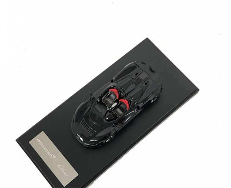 LCD-MODELS McLaren ELVA Black Open Top Super Car 1:64 car Pre-built Model view2