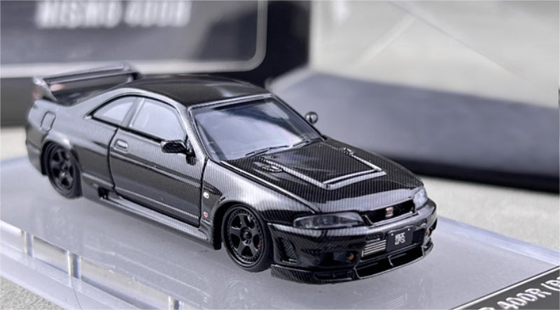 Focal Horizon Nissan GT-R R33 Nismo 400R All Carbon Black Limited Edition 999PCS ONLY 1:64 Car Pre-built Model view5