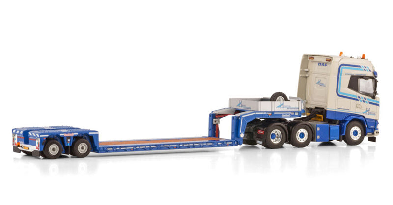 WSI  DAF XG+ 6X2 TWIN STEER EURO LOW LOADER - 2 AXLE L.A. Van den Heuvel 1:50 Truck Pre-built Model