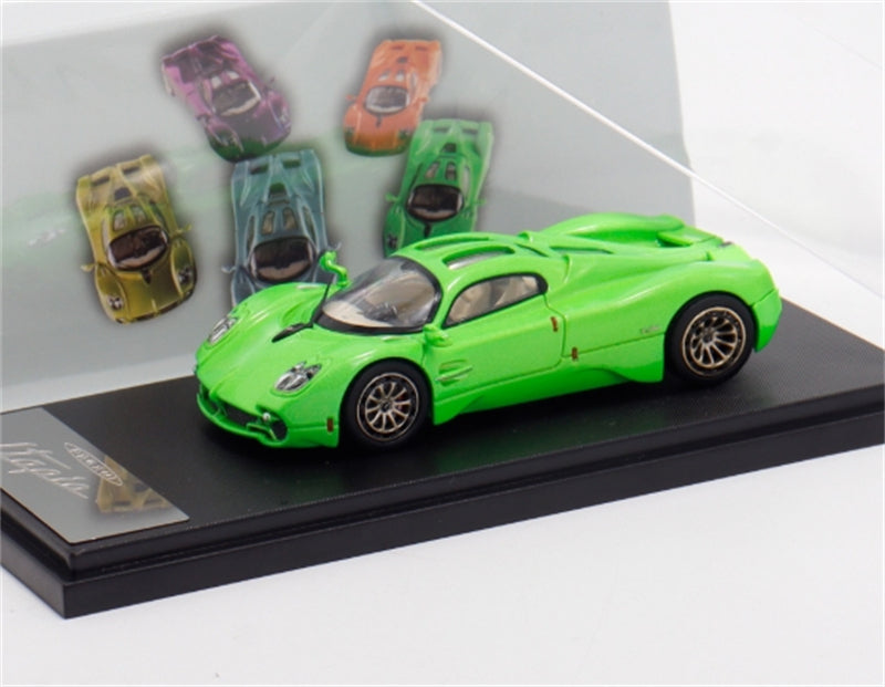 RHINO MODEL Pagani Utopia Ice Green Supercar 1:64 car Pre-built Model view8