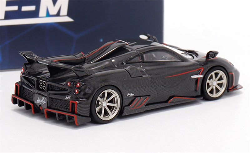 XF MODEL Pagani Imola supercar Black carbon 1:64 Car Pre-built Model view4