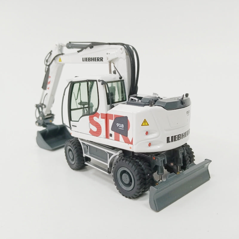 NZG Liebherr A918 Compact Strabag Wheeled Excavator 1:50 Truck Pre-built Model