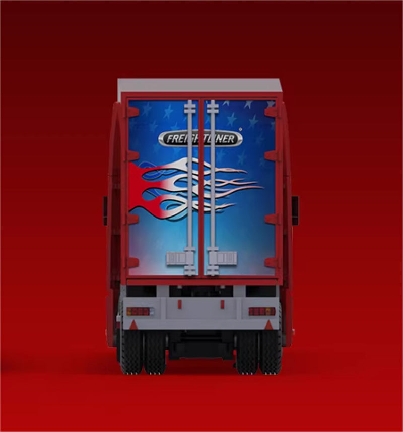 TIMEMICRO x PERKA FREIGHTLINER container transport vehicle Flame coating Limited Edition 999PCS ONLY 1:64 Truck Pre-built Model view4