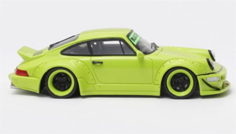 FAST & SPEED Porsche RWB 964 Duck Wing White - Gulf Limited Edition 499PCS ONLY 1:64 Car Pre-built ModelFAST & SPEED Porsche RWB 964 Duck Wing Green Limited Edition 499PCS ONLY RAUH - Welt 1:64 Car Pre-built Model view2
