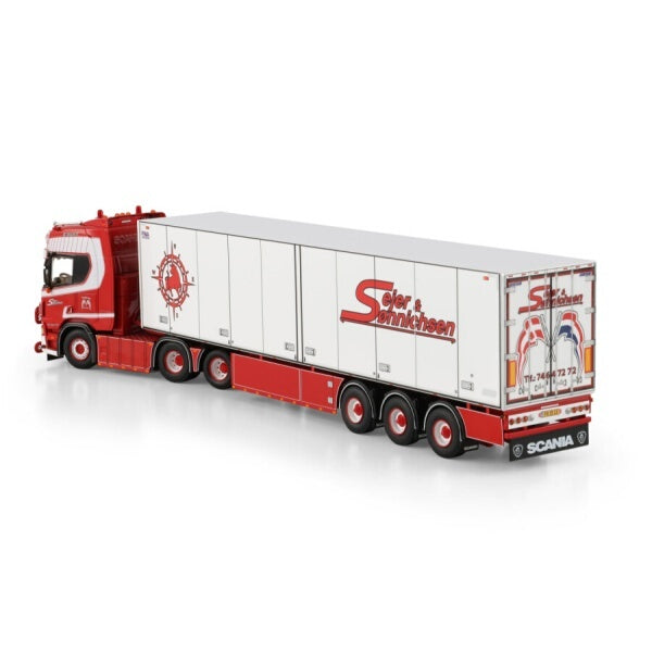 1:50 SCANIA SEJER & SONNICHSEN R CR20H 6X2 REEFER TRAILER 3 AXLE WSI   Diecast Model