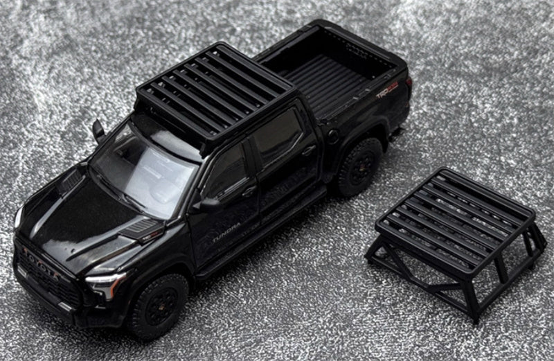 GCD Toyota Tundra TRD PRO pickup left hand drive Black with accessories 1:64 Car Pre-built Model view4