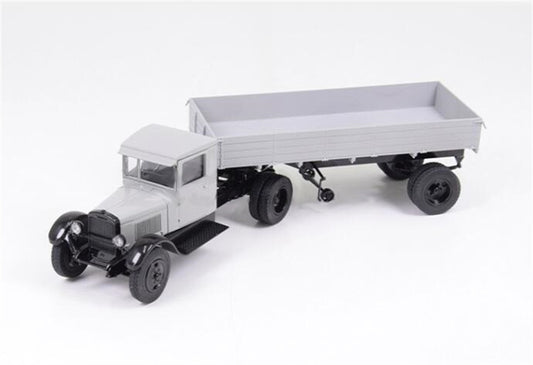 StartScaleModels ZIS-10 SOVIET TRUCK WITH TRAILER 1:43 Truck Pre-built Model
