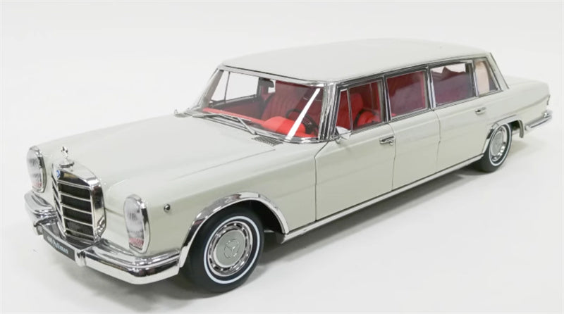 NZG Mercedes Benz S600 Pullman W100 Grey White 1:18 Car Pre-built Model
