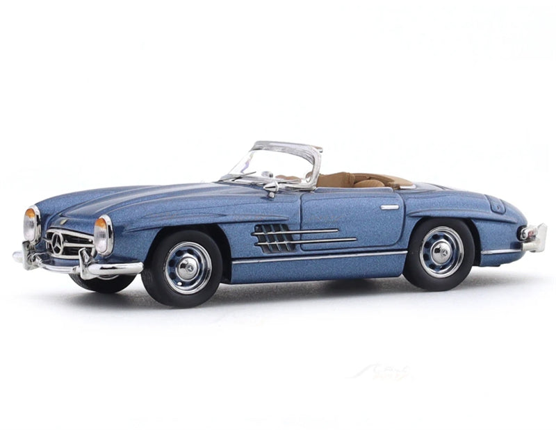 GFCC 1960 Mercedes Benz 300SL Roadster convertible vintage car Icy Blue Limited Edition 499PCS ONLY Hardtop 1:64 car Pre-built Model view1