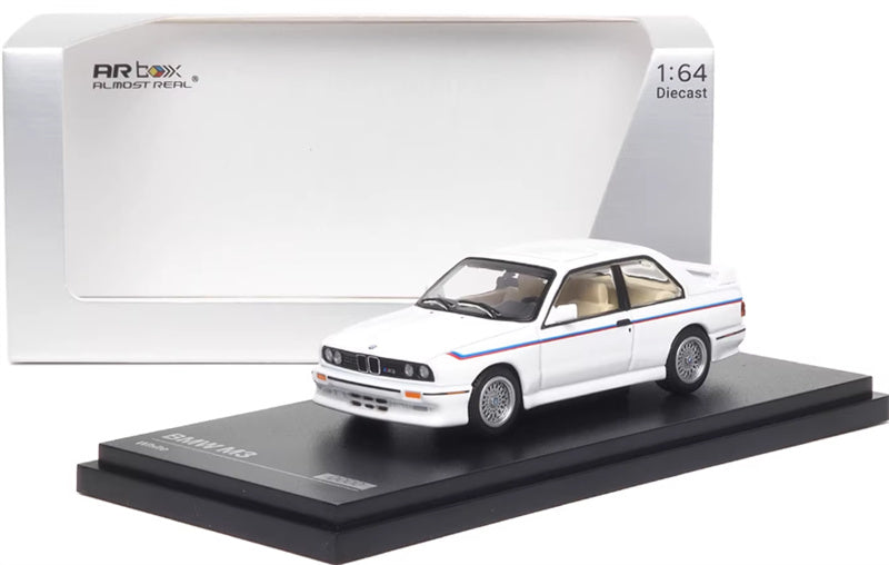 Almost Real BMW M3 E30 White 1:64 Car Pre-built Airliner Model Display view8