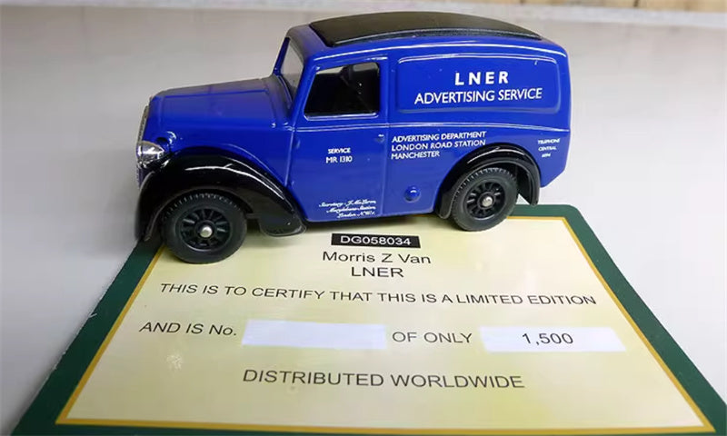 CORGI Morris Van LNER blue Limited Edition 1500PCS ONLY 1:76 Truck Pre-built Model