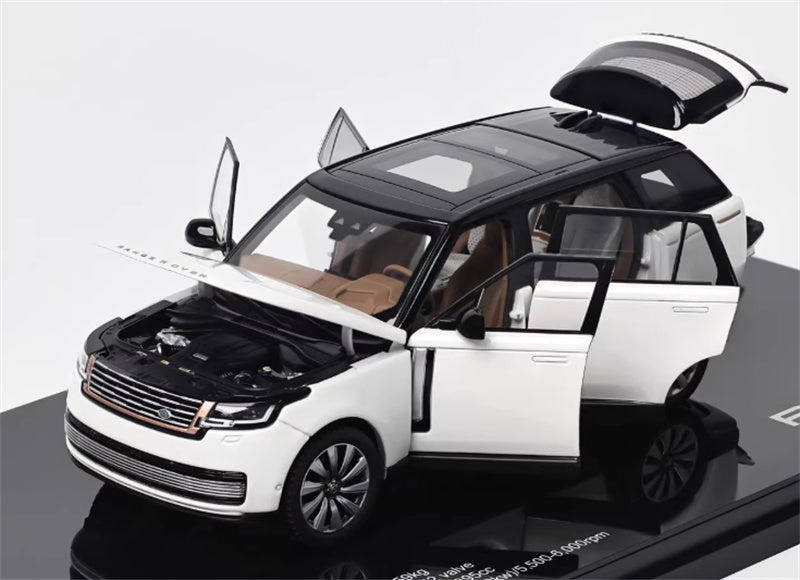 1:43 Land Rover Range Rover Honor Genesis 2022 White - Black Top  LCD MODELS Extended Edition DIECAST Car Model