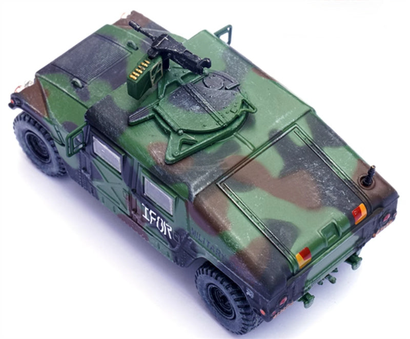 PANZERKAMPF US M998 Humvee 4x4 Utility Vehicle with Grenade Launcher IForward Emergency Command 519th Constitutional Regiment 65th Company 1:64 Tank Pre-built Model