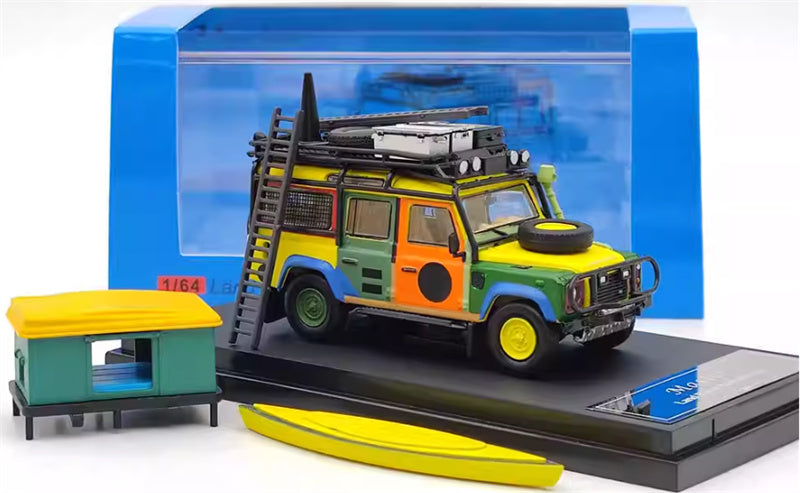 Master Land Rover Defender 110 Colorful Tent Accessories Edition 1:64 Car Pre-built Airliner Model Display view2