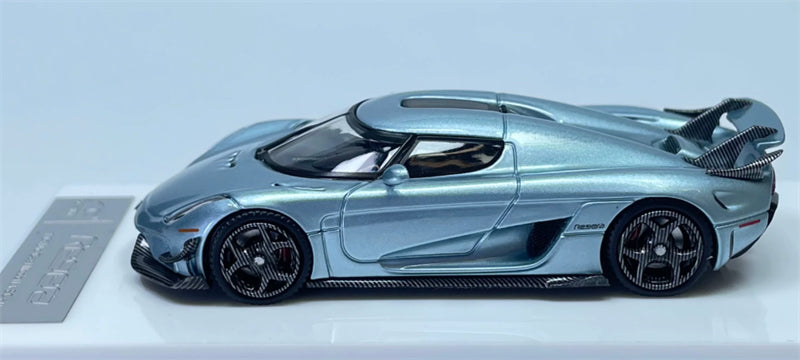 1:64 Koenigsegg Regera Glacier Blue SC ART DIECAST Civil Car Model