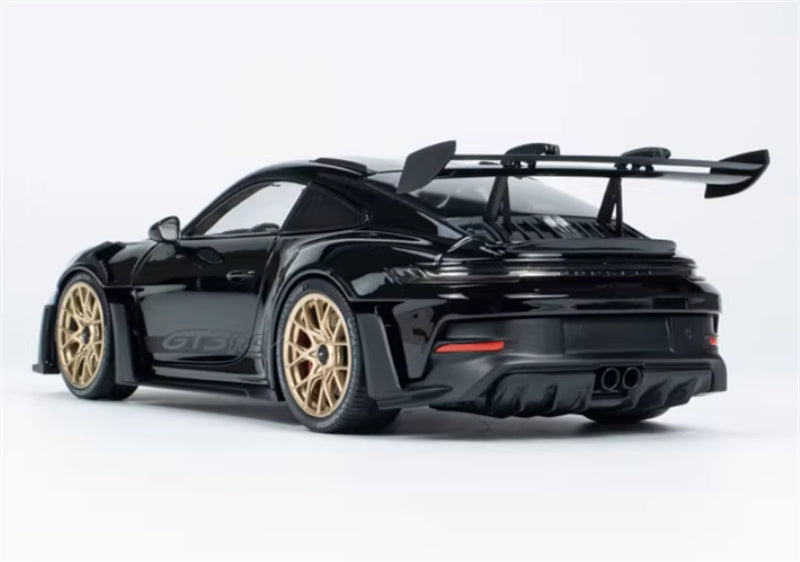 1:18 PORSCHE 911 (992) GT3 RS 2022 Black w/ gold wheel hub  MINICHAMPS Limited Edition 400PCS ONLY DIECAST Car Model