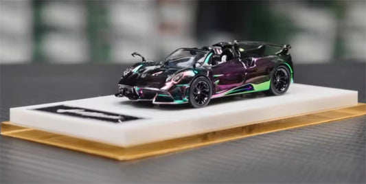 HH Model Pagani Huayra Tricolore Hidden Electroplating Color Change - Convertible Edition 1:64 Car Pre-built Model view1