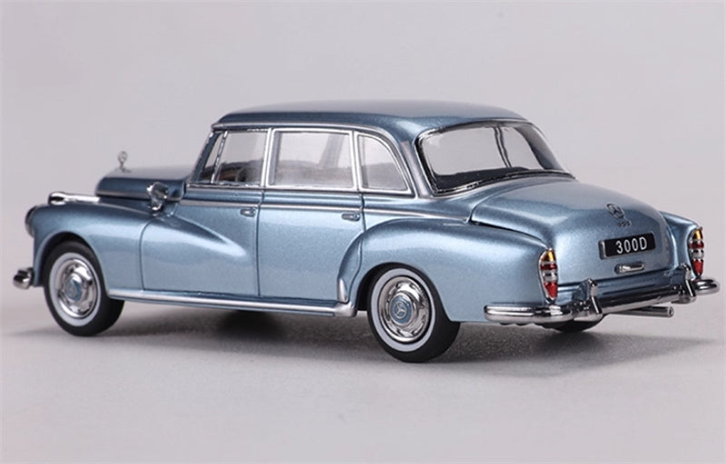 GFCC Mercedes Benz 300D 1959 classic car Ice Blue LHD 1:64 car Pre-built Model view7