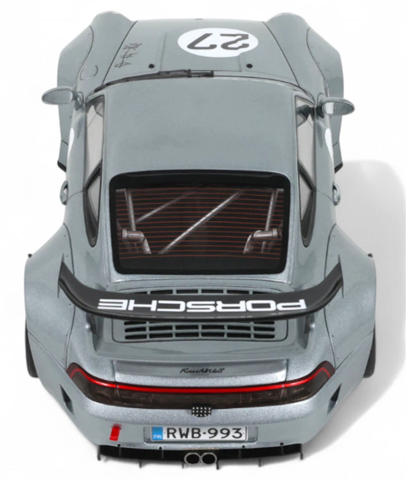 1:18 PORSCHE 911 993 RWB LIBERTY WALK #27 YUIITSUMUNI  silver  GT SPIRIT Limited Edition Resin Car Model