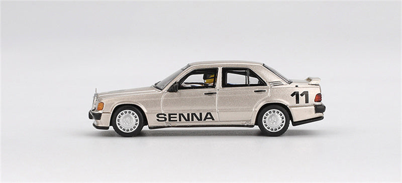 1:64 Mercedes-Benz 190 E 2.3-16 #11 Nurburgring Race of Champions Ayrton w/ Figure 1984 MINIGT DIECAST Model
