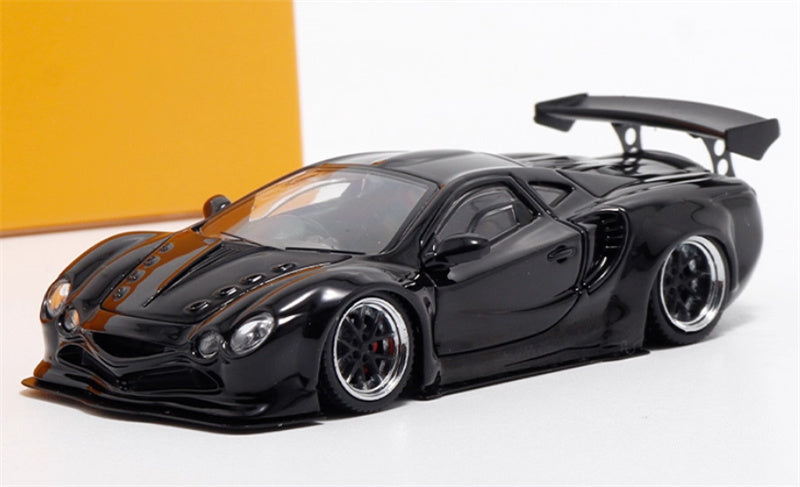 Mortal LBWK wide body modified Orochi supercar black Limited Edition 799PCS ONLY 1:64 Car Pre-built Model view1