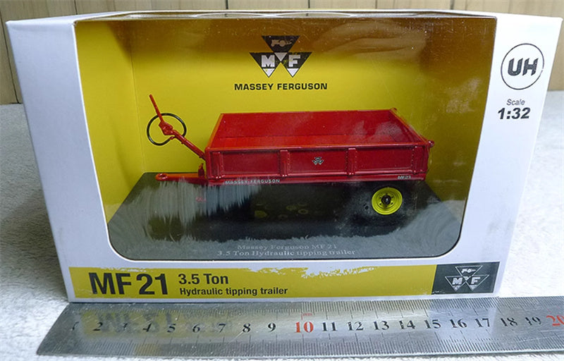 Universal Hobbies Massey Ferguson MF 21 3.5 Ton Hydraulic tipping trailer red 1:32 Truck Accessories Pre-built Model