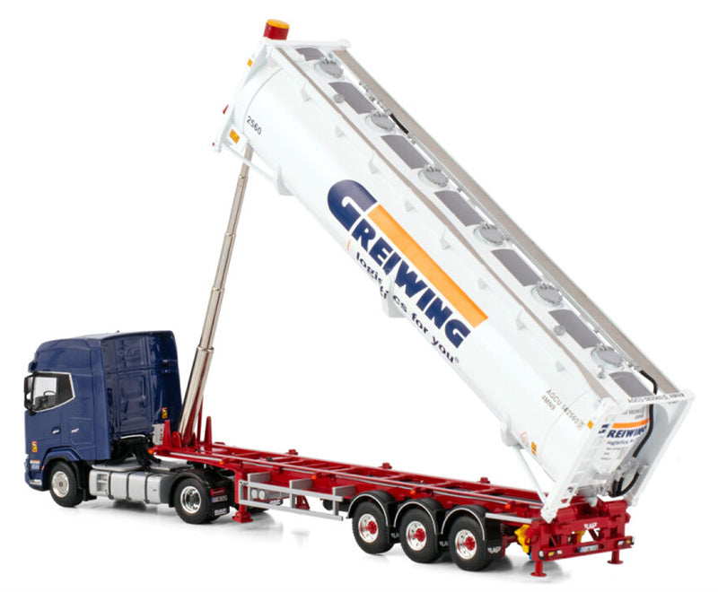 WSI DAF XG+ 4X2 BULK CONTAINER TRAILER Greiwing 1:50 Model