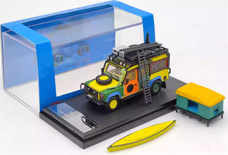 Master Land Rover Defender 110 Colorful Tent Accessories Edition 1:64 Car Pre-built Airliner Model Display view5