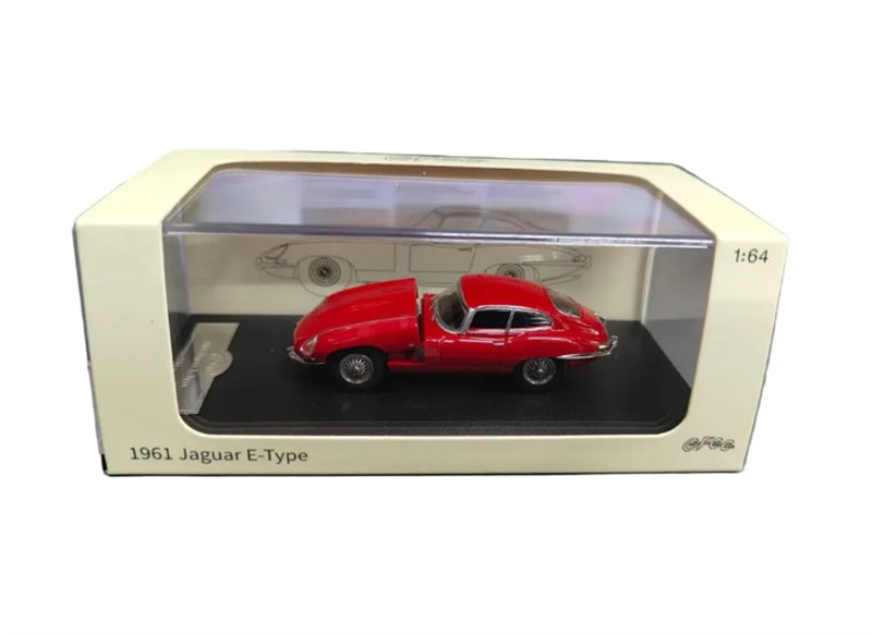 GFCC 1961 Jaguar E-Type Coupe hardtop version Red Limited Edition 499PCS ONLY RHD 1:64 car Pre-built Model view8