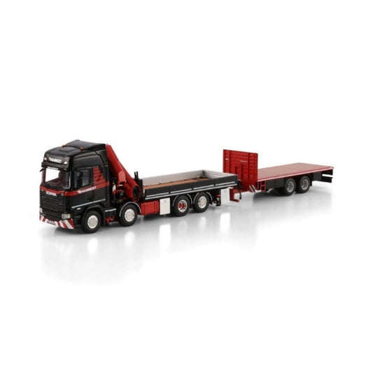 1:50 SCANIA  R 8x2 + load crane w/ 2 flatbed trailer MAMMOET   DIECAST Model