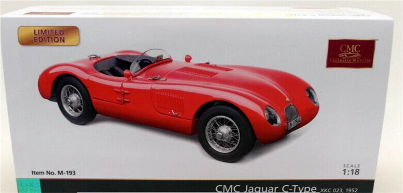 CMC Jaguar C-type XKC 023 1952 red Limited Edition 1000PCS ONLY 1:18 Car Pre-built Model view6