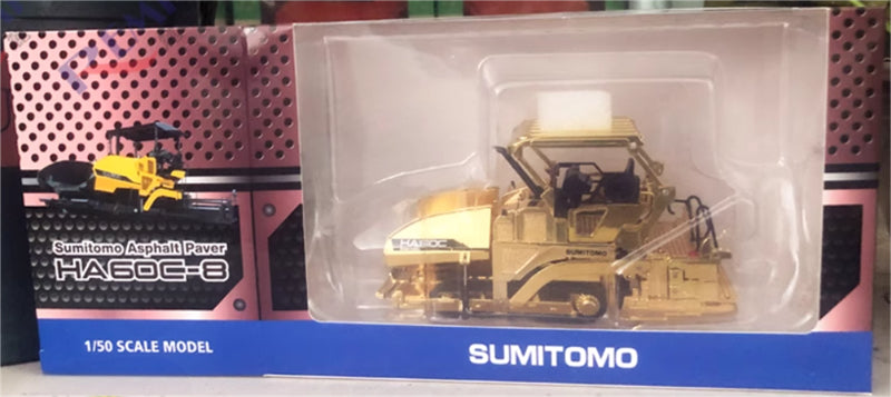SUMITOMO HA60C-8 Asphalt paver luxury gold 1:50 Truck Pre-built Model