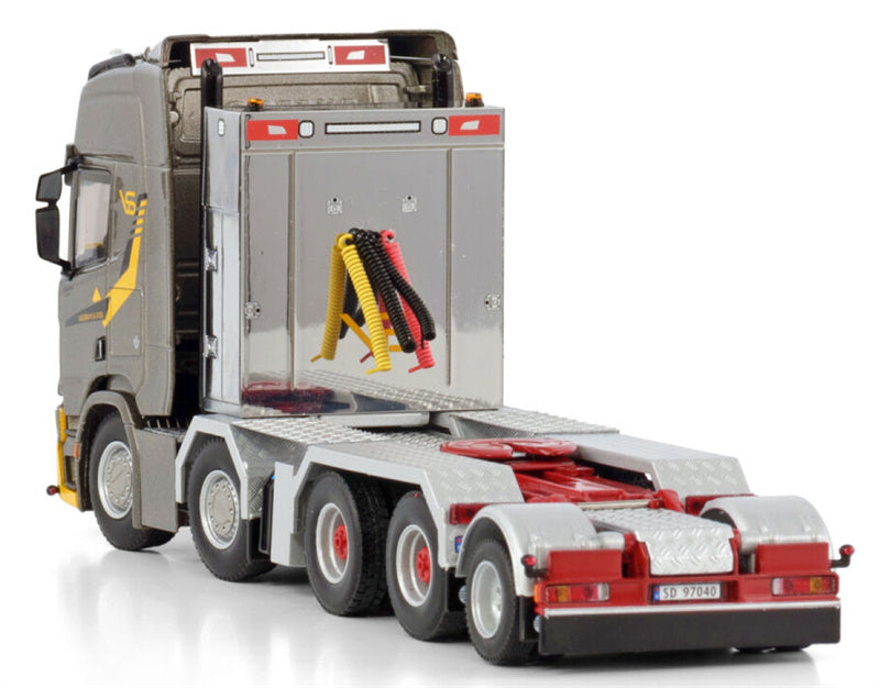 WSI SCANIA R HIGHLINE CR20H 8X4 ADD ON AXLE Vassbakk & Stol 1:50 Truck Pre-built Model