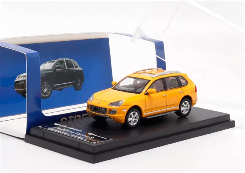 SW Porsche Cayenne Turbo S Yellow Limited Edition 499PCS ONLY 1:64 car Pre-built Model view6
