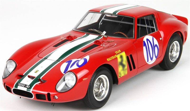 BBR MODELS Ferrari 250GTO Targa Florio 1963 # 106 Limited Edition 199PCS ONLY Leather base 1:18 Car Pre-built Model view6