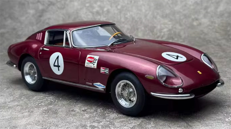 CMC Ferrari 275 GTB/C Combined Governor's and Tourist Trophy 1966 Rodriguez #4 Sprinkle red Limited Edition 1000PCS ONLY 1:18 Car Pre-built Model view4