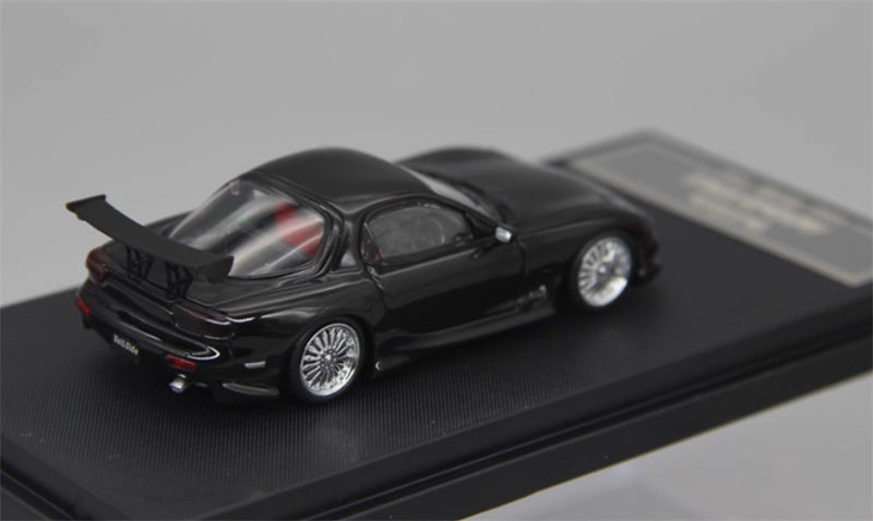 Mortal Mazda RX7 Veilside Limited Edition black 1:64 Car Pre-built Model view4