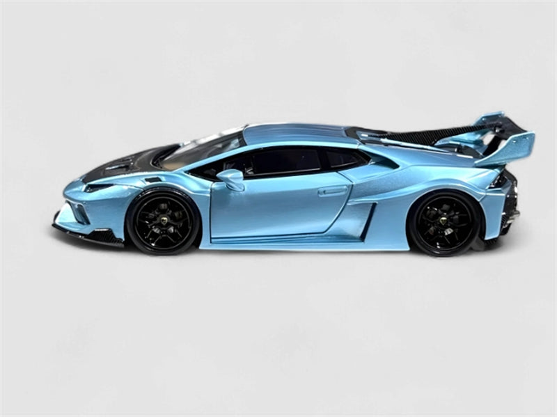 FALME Lamborghini LBWK Huracan GT LP610 Ice Blue Limited Edition 199pcs ONLY 1:64 Car Pre-built Model