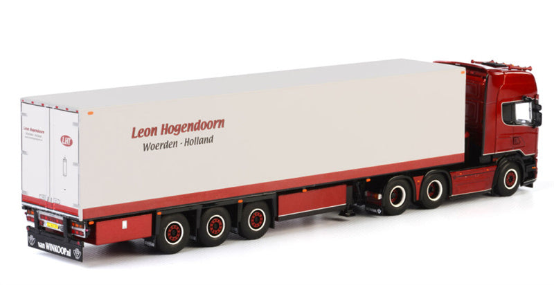 WSI SCANIA STREAMLINE 6X2 BOXTRAILER Leon Hogendoorn 1:50 Model
