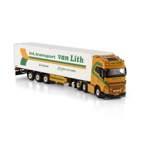 1:50 VOLVO VAN LITH FH5 XL 6X2 REEFER TRAILER 3 AXLE WSI   Diecast Model