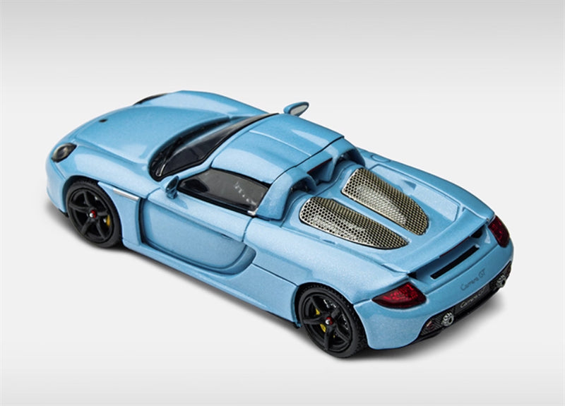 TIMEMICRO Porsche Carrera GT Bay Blue 1:64 Car Pre-built Model view2