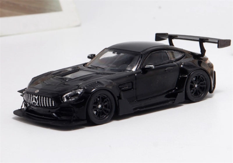 1:64 Mercedes Benz AMG GTS Glossy Black BSC DIECAST Model