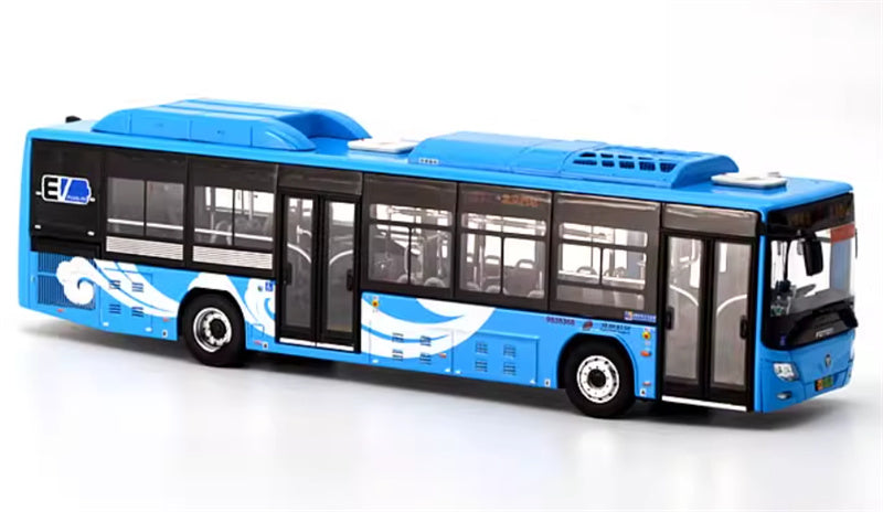 Beijing Public Transport Foton Xiangyun Blue Single Machine Route 21 1:64 Bus Pre-built Model view4