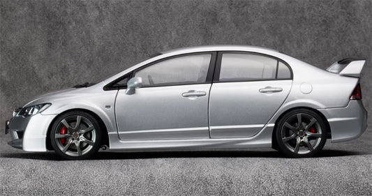 1:18 Honda Civic Type R FD2 Late Version MotorHelix Limited Edition 599PCS ONLY Silver Diecast Model view2