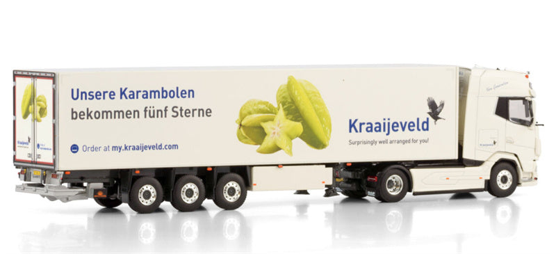 WSI DAF XG+ 4X2 REEFER TRAILER - 3 AXLE Kraaijeveld 1:50 Truck Pre-built Model