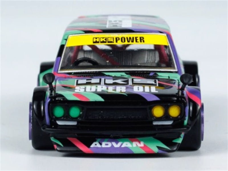 KaidoHouse x MiniGT Datsun Kaido 510 Wagon HKS V1 color box packaging 1:64 Car Pre-built Model view8