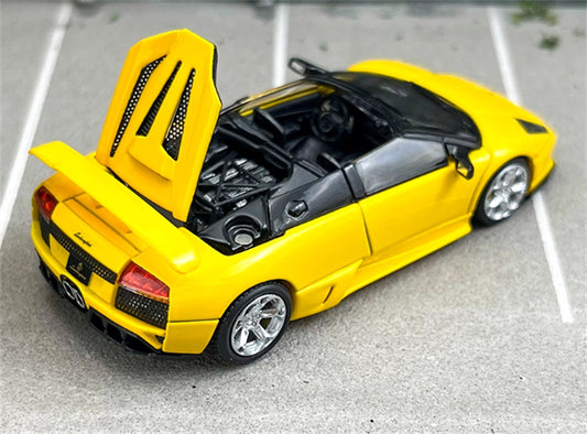 Phantom Knight Lamborghini Miura LP640 sports car Limited Edition 999PCS ONLY Convertible yellow 1:64 Car Pre-built Model view2