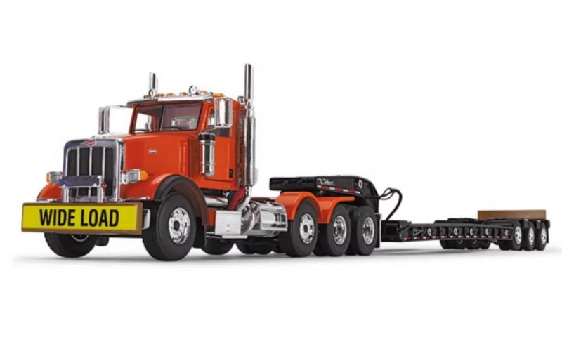 1:50 Peterbilt 367 DCP orange Diecast Model view1